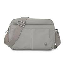 Spring and summer dopamine shoulder bag large capacity outdoor travel women's messenger bag work commuter backpack gray