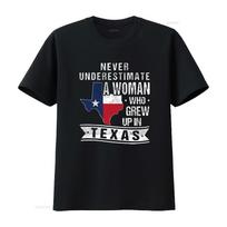 Women Texas Flag Map Vintage Girl s Fashionable  T Shirt with Eye Catching Print vintage Washed Stylish Stretched 4XL black