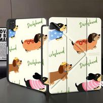 Tablet Case For iPad Mini 6 7 Air 4 5 M3 M2 1 2 M4 11inch Pro 11th 10th 9th 8th 7th 12.9inch Pro 2025 Holder Cover Cute Dog Cool iPad Air 1 gray