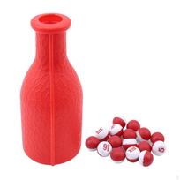 1 Set Billiard Game Kelly Equipment Pool Shaker Bottle for Home red