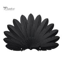 Handheld Folding Fan Dragonfly Wing Fan, Lightweight Biomimetic Cosplay Accessory Portable Hand for Summer Cooling & Party Plastic S black