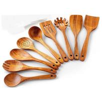 Acacia Wood Kitchen Utensil Set Handles For Home Cooking And Gift