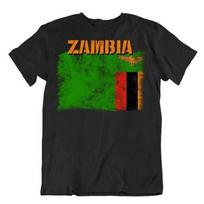 Zambia Flag Tshirt Tshirt Tee Top City Map Natural Resources Mineral Wealth XL green