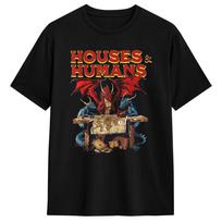 Houses and Humans-Dungeon Dragon DnD T Shirt Beach Cotton T-Shirts For Man Design Tee Shirt Sh M brown