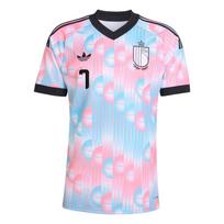 Adidas Originals futbolo marškinėliai vyriški M dydžio, šalta mėlyna/rožinė/juoda, V formos iškirptė L white