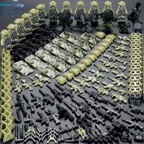New special forces, military figures, ghost police, children's mini humanoid assembled building blocks, dolls, birthday gifts
