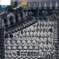 New special forces, military figures, ghost police, children's mini humanoid assembled building blocks, dolls, birthday gifts