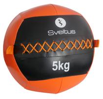 Svorinis kamuolys SVELTUS Wall Ball 5kg D35cm Orange/Black mėtymui