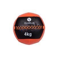 Svorinis kamuolys SVELTUS Wall Ball 4kg D35cm Orange/Black mėtymui