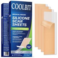 Scar Removal Tape Scar Removal Sheet Strips for C-Section, Acne Scars, Tummy Tuck, Keloid and Surgical Scars, Reusable Medical Grade Silicone Sca white