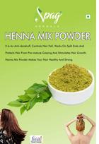 Spag Herbals Premium Organic Indigo, Henna, Henna Mix, Mint Leaves, Reetha and Shikakai Powder For Hair Care - 300gms (50g x 6) yellow