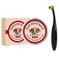 Pet Lacrimal Gland Cleaning Cream,Soothing Skin Isolating Tears Preventing Pigmentation Cat Dog Universal Tear Stain Balm beige