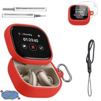 Suitable for Anker Soundcore Liberty 5 Pro Max Bluetooth Earphones with Silicone Protective Case and 2 Screen Protectors