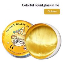 Reusable Putty Liquid Crystal Bouncy Slime Toy Set Kid Safe Mud Stress Relief Color Clay Shape Handmade Diy Handgum Playdough yellow