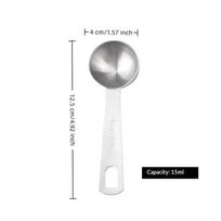 Stainless Steel Measuring Spoon 1/5/6 Pcs With Scale Measuring Ruler Spoon Kitchen Coffee Cooking Spoon Baking Measuring Tool