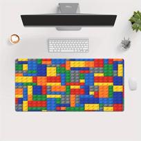 Game Mouse Pad Colorful Block Pattern HighDefinition Printed Game Table Mat AntiSlip Rubber Base Alfombrillas Gaming 900x400X3mm