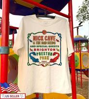 Nick Cave And The Bad Seeds Summer Tour Alternative Rock Concert T-Shirt S blue