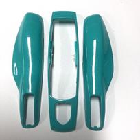 Suitable Cover Key For Set Porsche Models Macan Cayenne 911 Panamera 718 3 Pieces Cyan old model key shell (3-piece set) blue