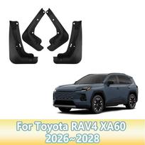 4 vnt. Automobilio purvasaugiai Toyota RAV4 XA60 2026 2027 2028 Anti-splash Purvo atvartų apsauga Ratų sparnų purvasaugiai Automobilio įrankiai Aksesuarai black