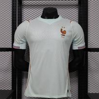 France 2026 World Cup Home Away Soccer Jersey Men Women Short Sleeve Football Shirt Mbappe 10 Striped XXL gray