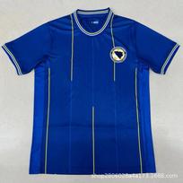 Bosnijos ir Hercegovinos rinktinės namų ir išvykos futbolo marškinėliai Vyriški Gerbėjų versija 11 Demirovic 10 Medium blue