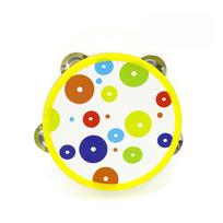 Shaker Hand Held Drum Cartoon Kid Tambourine Durable Mini Tambourine  Early Learning 3 yellow