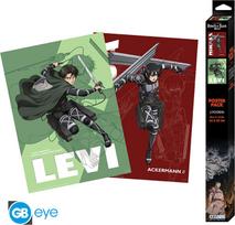 Abysse Attack On Titan - Set of 2 Posters - Levi And Mikasa