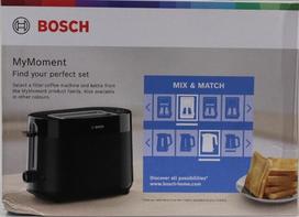 Bosch Compact Toaster | TAT2M123 MyMoment | Power 950 W | Number of slots 2 | Housing material Plastic | Black | DAMAGED PACKAGING