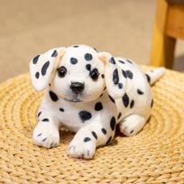 20cm Simulation Dog Plush Doll Lifelike Husky Akita Dalmatian Plush Toy Home Decoration Birthday Gift for Boys and Girls about 20cm white