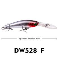 Plaukiantis Masalas Kietas Žvejybos Minnow Masalas 9.5cm 6g Dirbtinis Masalas Žvejybos Masalas F9.5cm/6g white