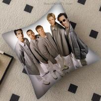1 vnt. Backstreet Boys grupės pagalvės užvalkalas Kvadratinė pagalvė Miegamojo Sofos Laisvalaikio Komforto Pagalvė Automobilio Svetainės Namų Dekoras 16x16Inch black