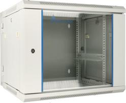 Extralink Wall cabinet rack 9U 600x600 gray two sections