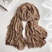 Ruins Style Unisex Steampunk Hip Hop Cotton Linen Scarf Retro Apocalyptic Scarves Techwear Capes Outdoor Tactical Shawl beige