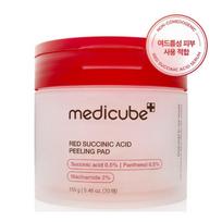 Medicube Red Succinic Acid Peeling Pad Acne Care Exfoliating Toner Pad 155g 70 Pads 1 red
