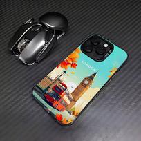 Phone Case London Bus England Big Ben For iPhone 17 16e 16 15 14 13 12 11 mini Pro Max XSMAX Air Plus Anti Fall Matte Back Cover iPhone XSMax blue