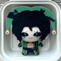 The Freak Circus 10cm New Plush Pierrothe Harlequin Freaks Pierrot Plush Dolls Toys Anime Game Peripherals Plushie Pendant Gifts 10cm black