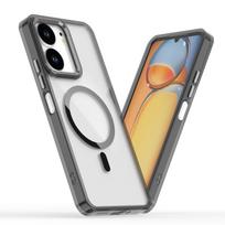 Fit Redmi 13C 4G Clear Magnetic Case,Compatible MagSafe Shockproof Protection Cover For Redmi Note 12 4G/5G,Note 12 Pro,12 Pro PC TPU&just case&Redmi Note 12 Pro 5G beige