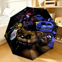 Fnaf Character Collage Umbrella 8-Frame for Travel, camping, Casual Lightweight Portable Umbrella, Essential for every family Holidays Gift