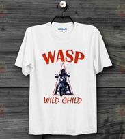 W.A.S.P. Wild Child'85 Heavy Metal Band Wasp Cool Ideal Gift UNISEX T Shirt Mens Womens Tees Top B483 S black