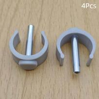 4Pcs Versatile C-Shape Cane Holder Clips For Seniors Mobility Aids Crutch Accessories Walker Replacement Parts Anti-Slip Walking