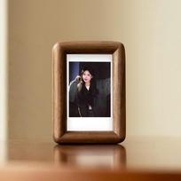Mini Small 3Inch Photo Frame Tabletop Display Stand, for Polaroid Picture Couple Anniversary, Wedding Birthday Gift Home Decor 3inch 5.5x8.5cm beige
