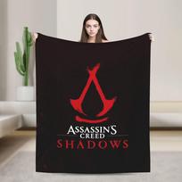 A-Assassins Game C-Creeds Blanket Soft Print Plush Throw Blanket For Couch Bed Travel Office Flannel Bedspread Bed Cover Size: 75*100cm, Weight: 280 GSM black