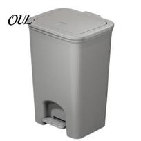 Odor Proof Garbage Bin Pedal Trash Can, with Dual-mode Lid, Easy Access Splash Waste Container Odor-proof Slim Solid Color Basket, for Bathroom M