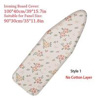 Sustorintas lyginimo lentos audinys, patvarus spausdintas paminkštintas aukštos kokybės lyginimo lentos užvalkalas Style 1-90x30cm white
