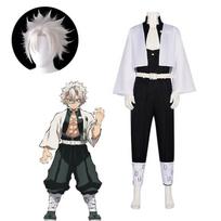 Demon Slayer Kamado Nezuko & Makomo JK Uniform Cosplay Costume Female Student Full Set XL white