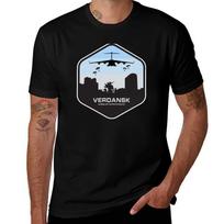 Verdansk Warzone For Fans TShirt Basic Crew Neck Short Sleeve Top XL black