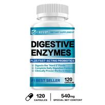 GREVIP Digestive Enzymes Plus Probiotics Capsules 120pcs — Digestive Support, Gut Health, Daily Wellness 120*1