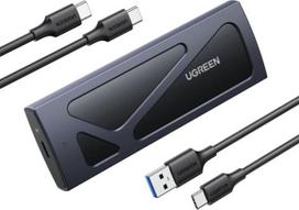 Ugreen 15512 storage drive enclosure SSD enclosure Black, Grey M.2