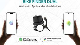 Xd Design XD Connects Bike Finder Dual Bike Bell with Tracker – Apple & Android Find (IPX6) P301.1401