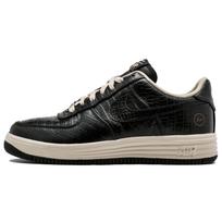 Fragment Design x Nike Lunar Force 1 Fragment HTM Cow Split Leather Non slip Lightweight Low top Skateboard Shoes Men's 638130-009 43 black
